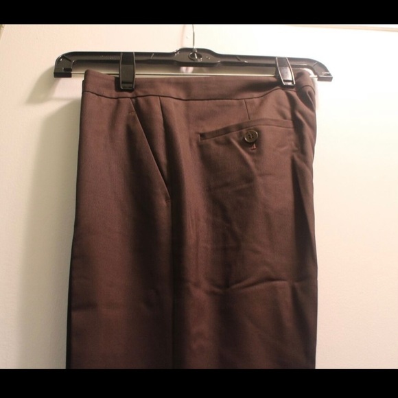 Theory sz 2 Brown Wool Spandex Blend Pants sz 2 - Picture 2 of 4